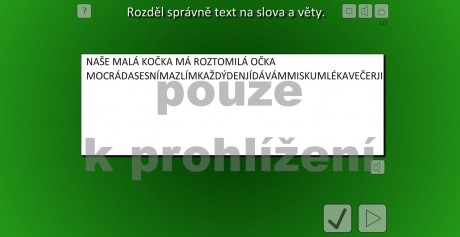 hranice slov ve větě