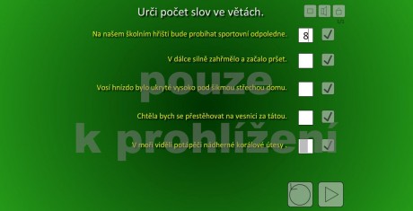 počet slov ve větě